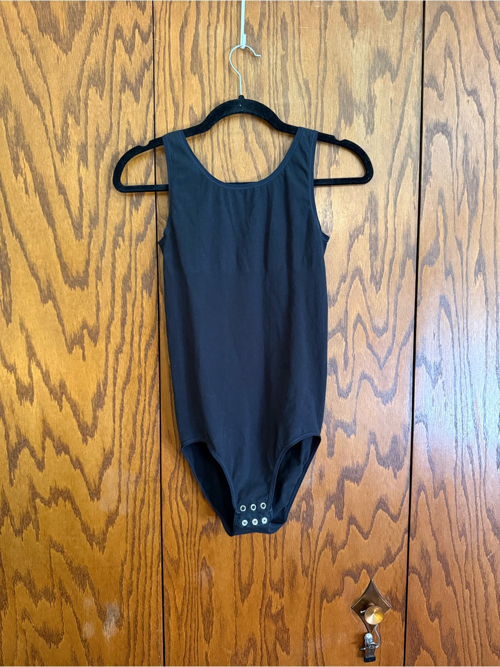 Yummie Ruby Shaping Bodysuit Black Scoop Neck Full Back L/XL